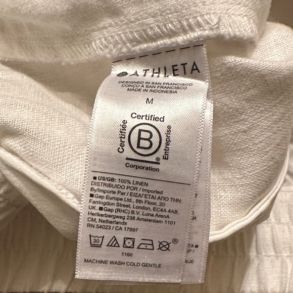 Athleta Retreat Linen High Rise Wide Leg Pant - Picture 6 of 6